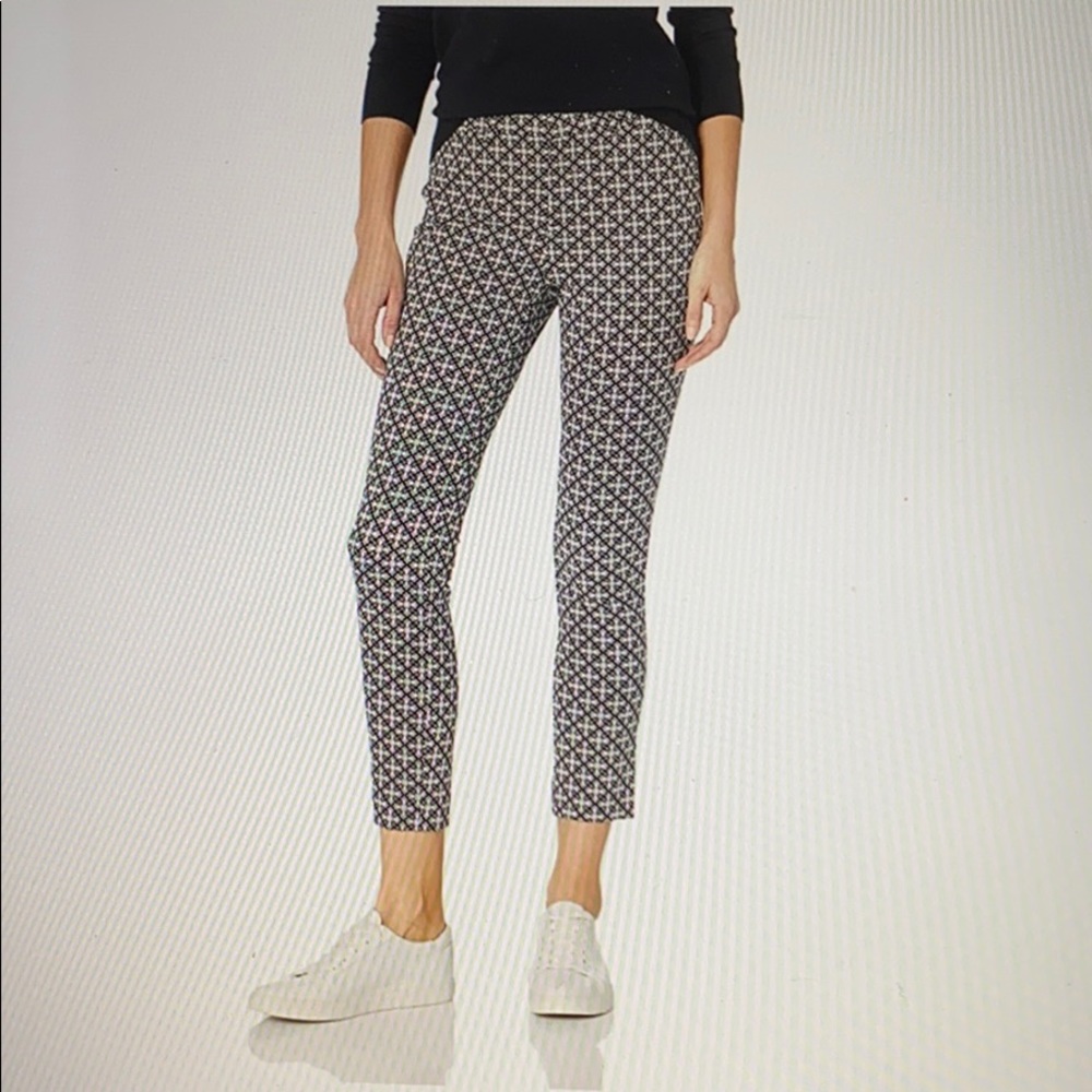 NEW black & white stretch ankle pants, 27”